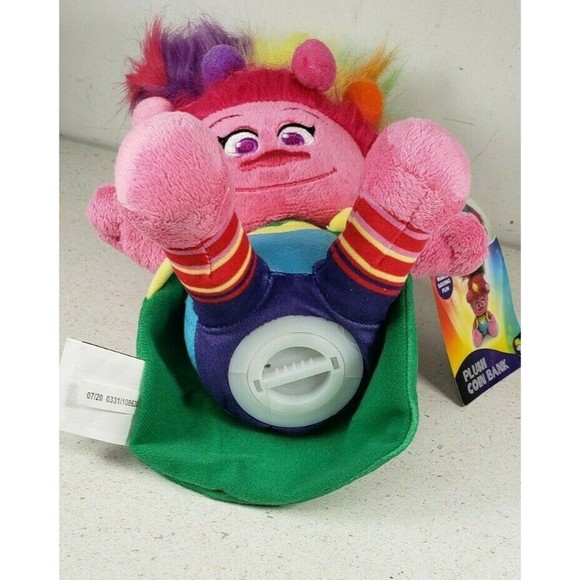 Trolls World Tour Plush Coin Bank Super Soft Doll Toy 2020 DreamWorks - Picture 11 of 12